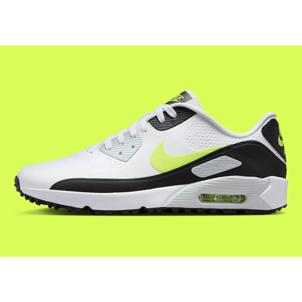 Size 11.5 -  [NEW] Men's Nike Air Max 90 Golf Shoes 'White' HV9305-103